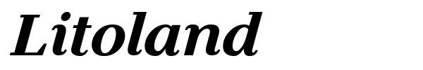 Litoland font preview